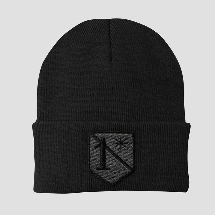 1* Vintage Black Beanie - MIDNIGHT PLATOON