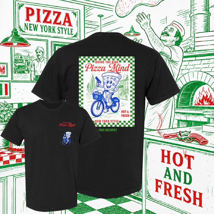 PIZZA MIND - POCKET TEE