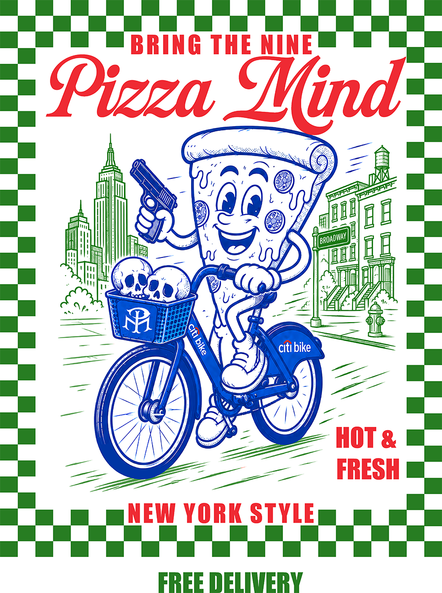 PIZZA MIND - POCKET TEE