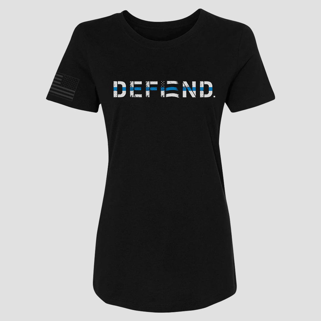 DEFEND THE POLICE- WOMEN'S TEE - MIDNIGHT PLATOON