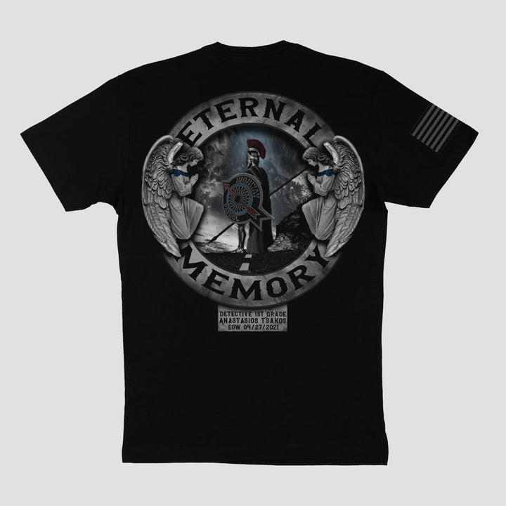 ETERNAL MEMORY - The Anastasios Tsakos Memorial Tribute Shirt - MIDNIGHT PLATOON