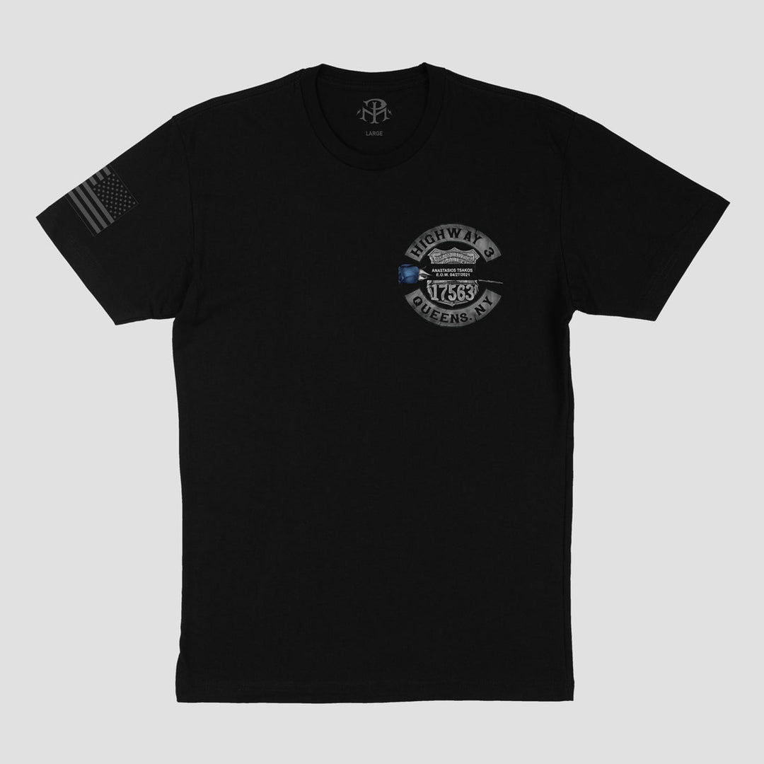ETERNAL MEMORY - The Anastasios Tsakos Memorial Tribute Shirt - MIDNIGHT PLATOON