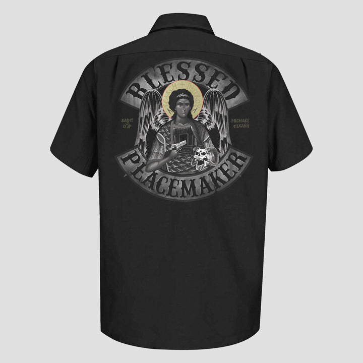 ST. MICHAEL PROTECT US - WORKSHIRT - MIDNIGHT PLATOON