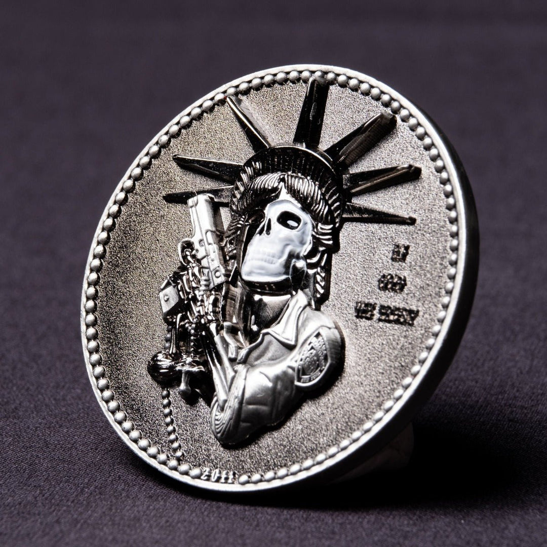 FAITHFUL LIBERTY COIN (VERSION 2) - Black Nickel/Antique Silver - Midnight Platoon