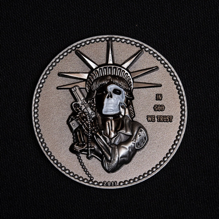 FAITHFUL LIBERTY COIN (VERSION 2) - Black Nickel/Antique Silver - Midnight Platoon