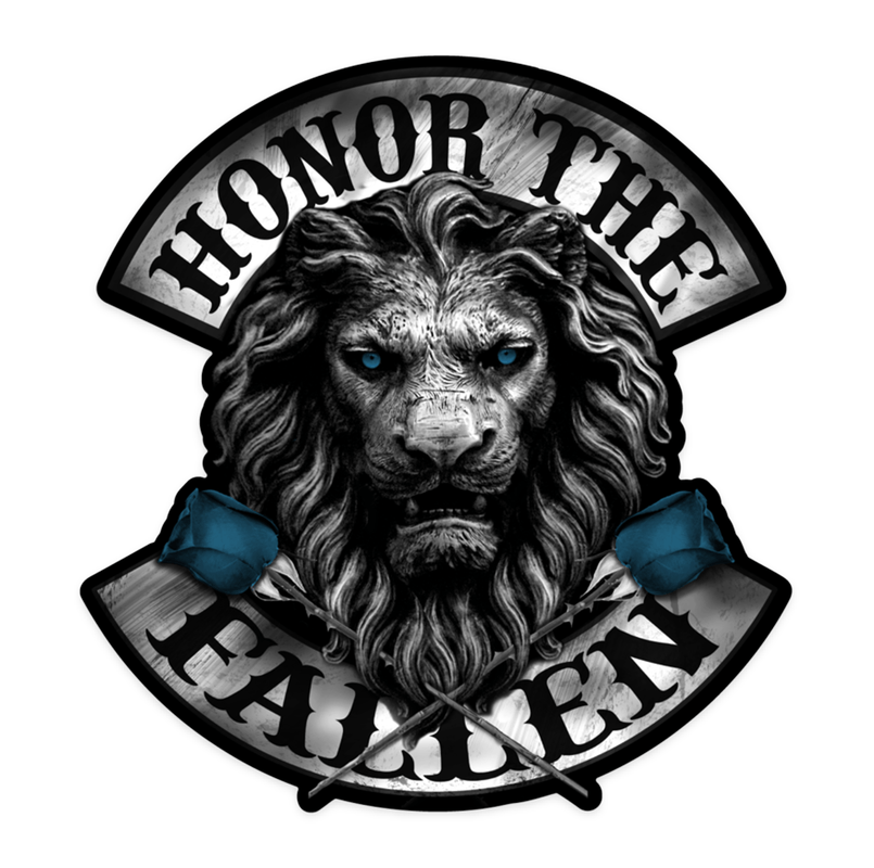 HONOR THE FALLEN - dye cut vinyl sticker - Midnight Platoon