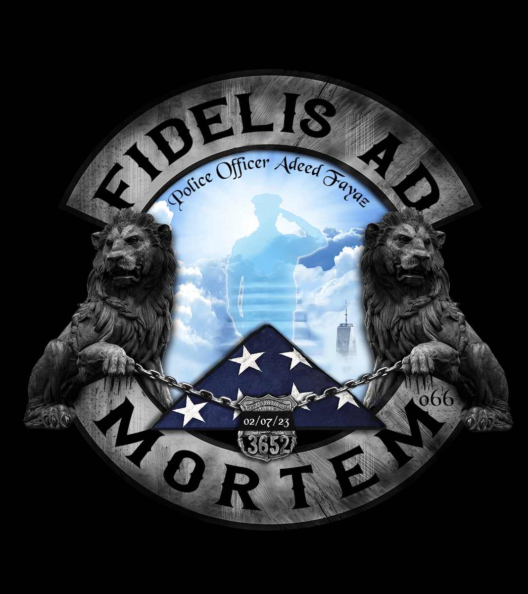 (PRE-ORDER) FIDELIS AD MORTEM - 66 PCT. FAYAZ MEMORIAL TRIBUTE PULLOVER HOODIE - Center Mass