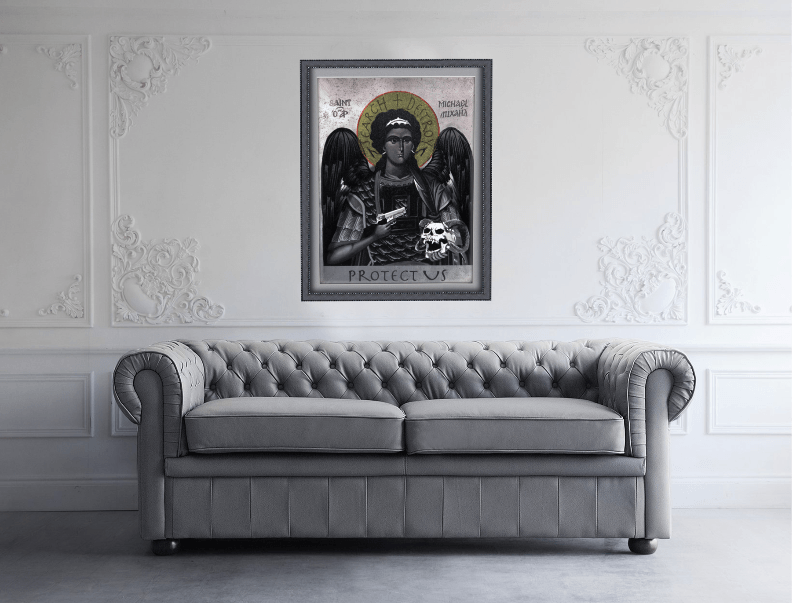 St. Michael Protect Us - Aluminum Sign