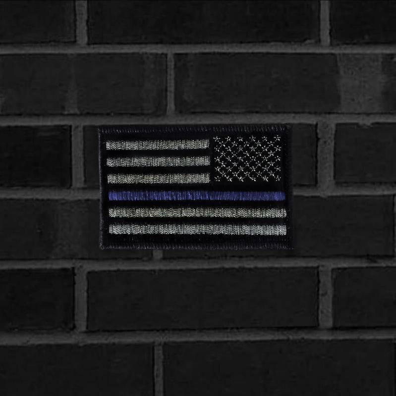 'THE LINE' U.S. FLAG PATCH - RIGHT SHOULDER - Midnight Platoon